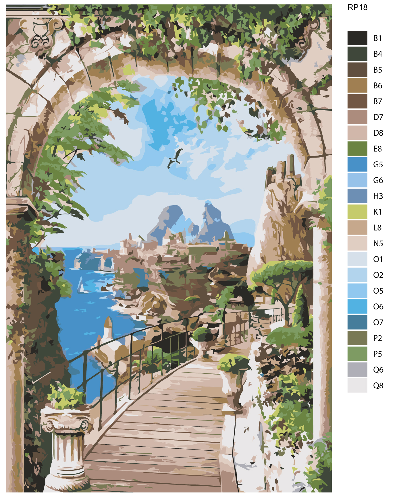 

Картина по номерам, 40 x 60, RP18, RP18