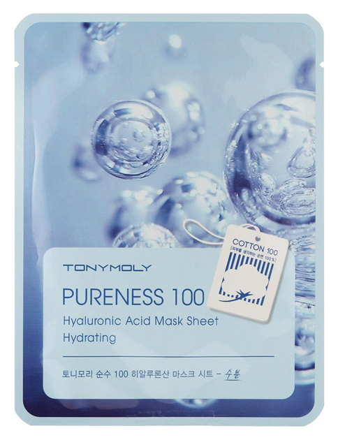 Маска для лица TONY MOLY Pureness 100 тканевая, с гиалуроновой кислотой 21 мл