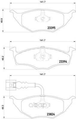 

Колодки тормозные дисковые передние audi a2 01-05 Textar 2339502