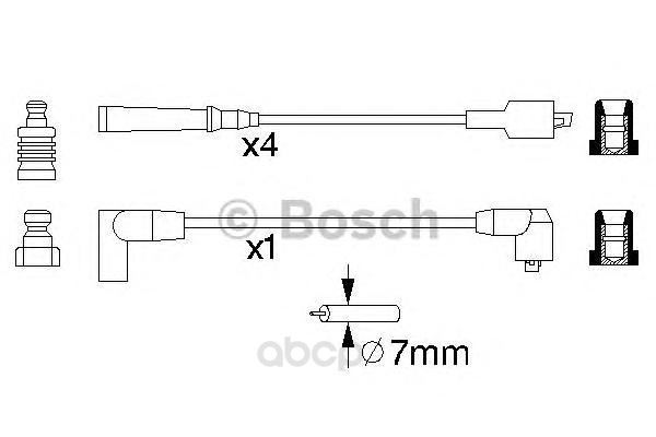 

Комплект высоковольтных проводов BOSCH 0986356866