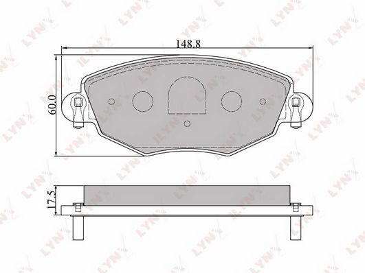 

Тормозные колодки LYNXauto дисковые BD3006