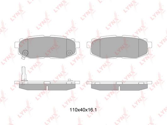 

Тормозные колодки LYNXauto дисковые BD7114