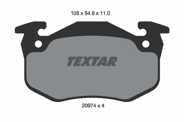

Комплект тормозных дисковых колодок Textar 2097401