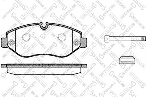 

Тормозные колодки Stellox дисковые 1256000SX