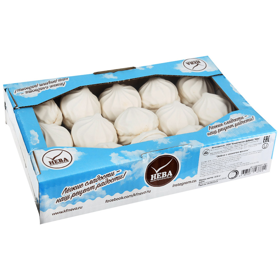 Зефир Нева с ароматом ванили 800 г