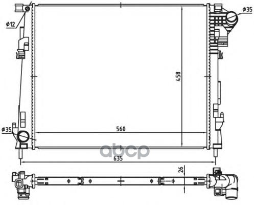 

Радиатор системы охлаждения NRF 53966