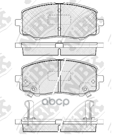 Комплект тормозных колодок NiBK PN0448