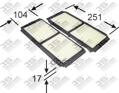 фото Фильтр салона js asakashi ac0157set