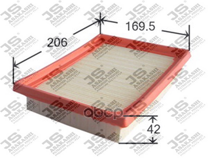 фото Фильтр воздушный js asakashi a0181