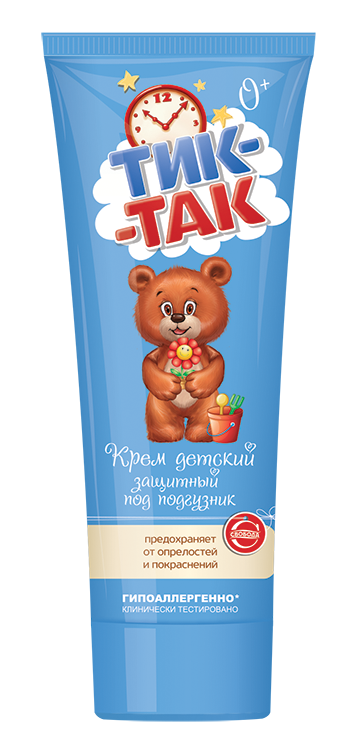 Крем детский защитный под подгузник Тик Так,