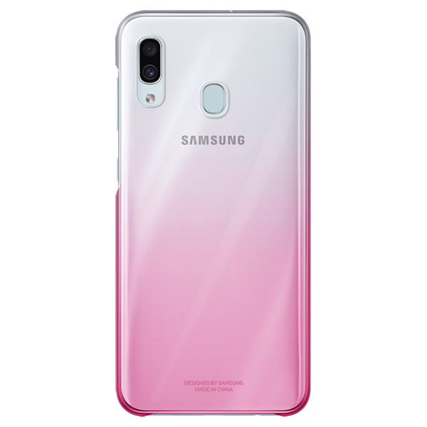 Чехол (клип-кейс) Samsung Gradation Cover для Samsung Galaxy A30 розовый (EF-AA305CPEGRU)