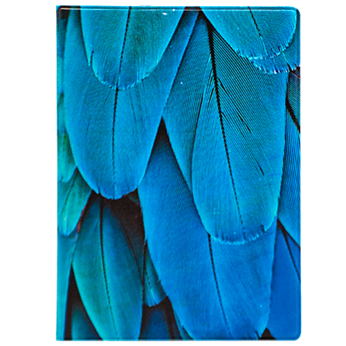 

Обложка для паспорта "Feather blue"