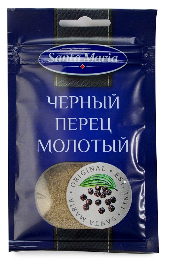 

Перец черный Santa Maria молотый 16 г