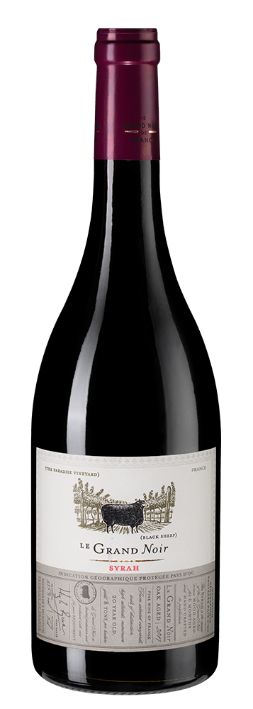 

Вино Le Grand Noir Syrah, Les Celliers Jean d'Alibert, 2017 г.