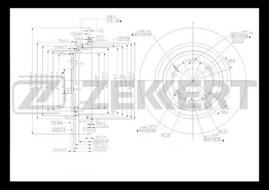 фото Тормозной диск zekkert bs-5493