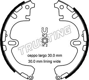 

Комплект тормозных колодок TRUSTING 115.303