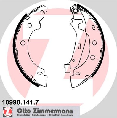 

Комплект тормозных колодок ZIMMERMANN 10990.141.7
