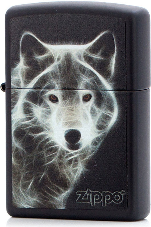 

Бензиновая зажигалка Zippo №28303 Black Matte, Белый;черный, №28303
