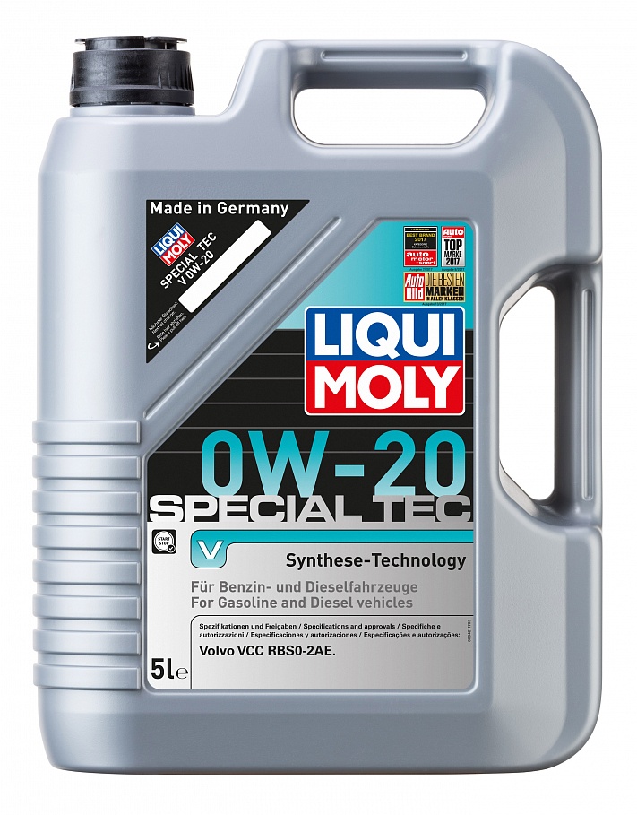 фото Liquimoly нс-синт. мот.масло special tec v 0w-20 (5л) liqui moly