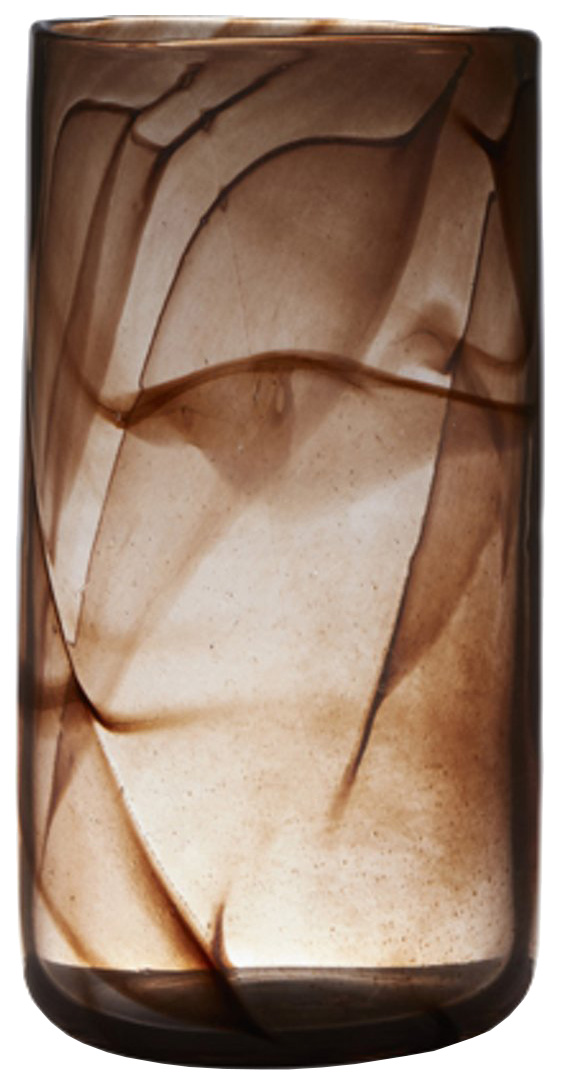 фото Подсвечник hakbijl glass swirl 31,5х16,5 см коричневый