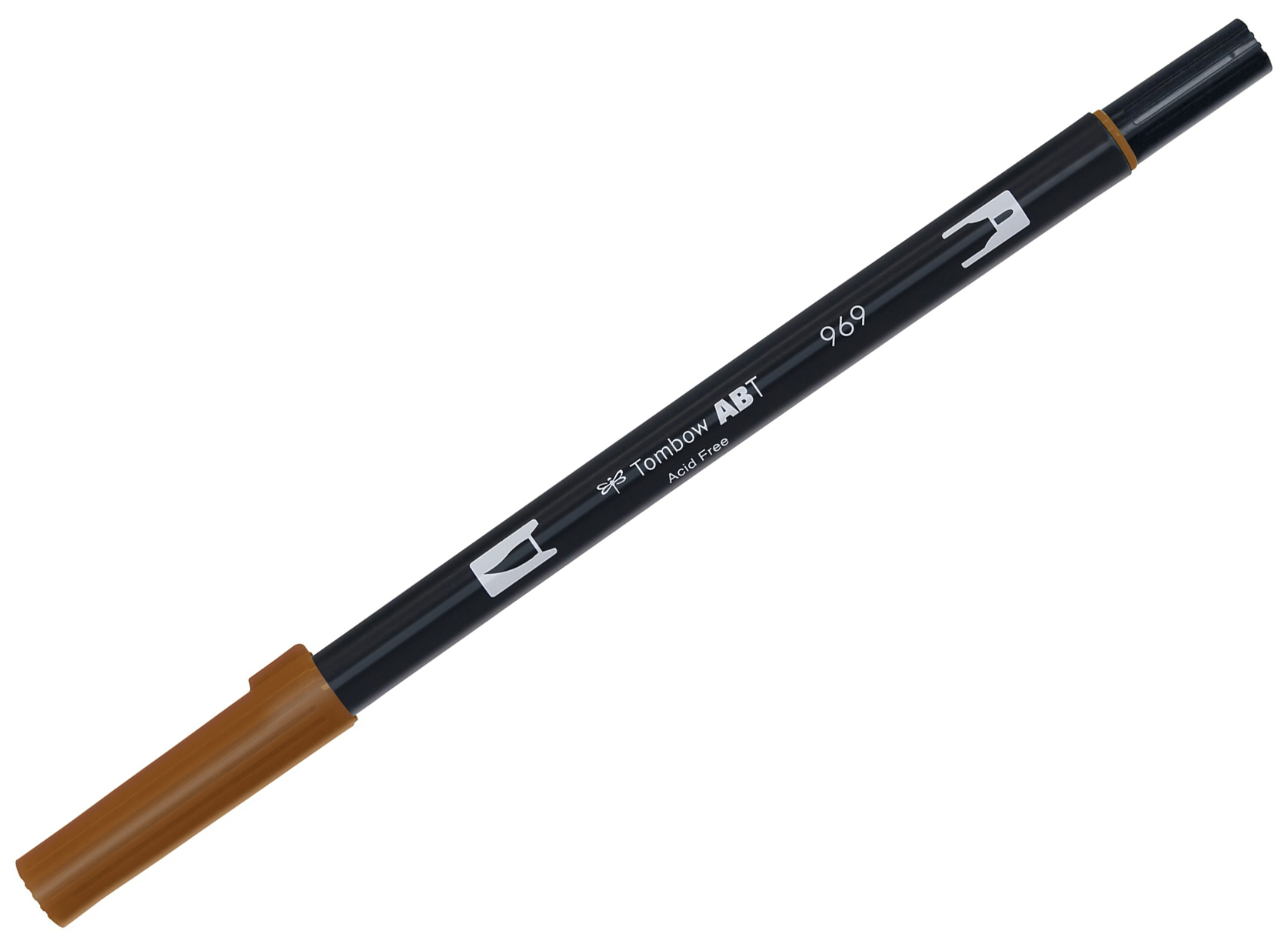 

Брашпен Tombow ABT Dual Brush Pen 969 шоколадный