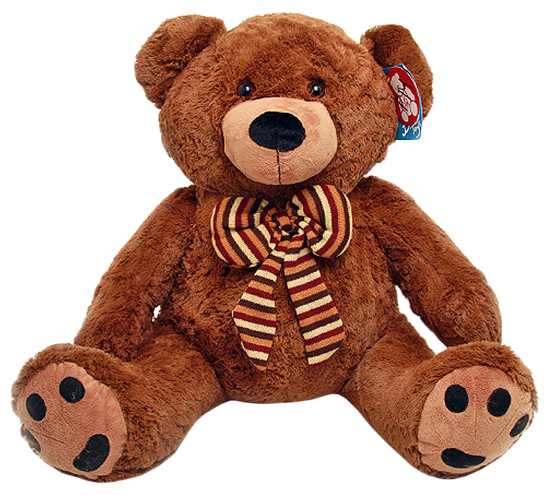 Мягкая игрушка Magic Bear Toys Медведь Шоколад с бантом 50 см