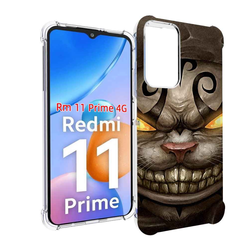 

Чехол MyPads злой котик с желтыми глазами для Xiaomi Redmi 11 Prime 4G, Прозрачный, Tocco