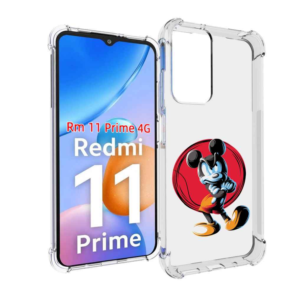 

Чехол MyPads злой-микки для Xiaomi Redmi 11 Prime 4G, Прозрачный, Tocco