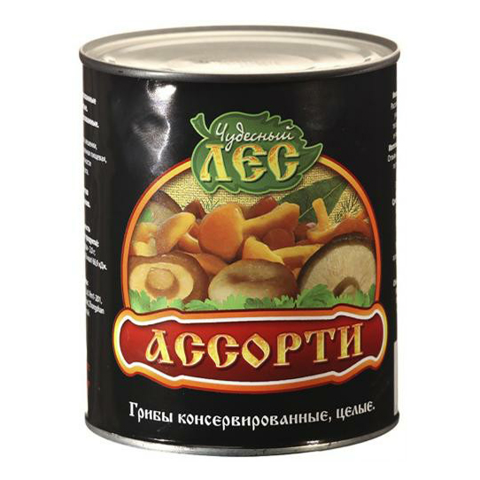 

Грибное ассорти Чудесный Лес консервированное 800 г