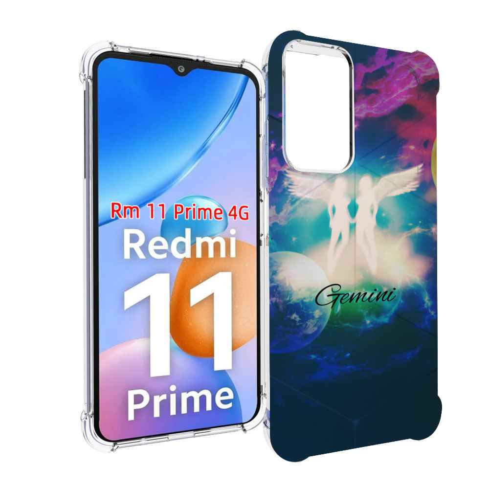 

Чехол MyPads знак зодиака близнецы 3 для Xiaomi Redmi 11 Prime 4G, Прозрачный, Tocco