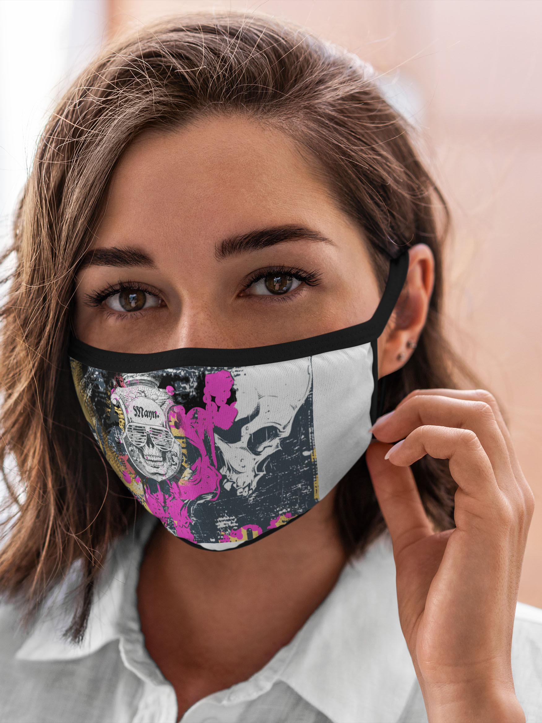 

Многоразовая маска унисекс Burnettie Черепа Череп., Разноцветный, Черепа Череп.