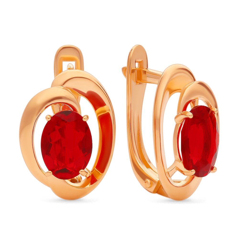 

Серьги из серебра 585Gold 702007696, кристалл ювелирный, 702007696