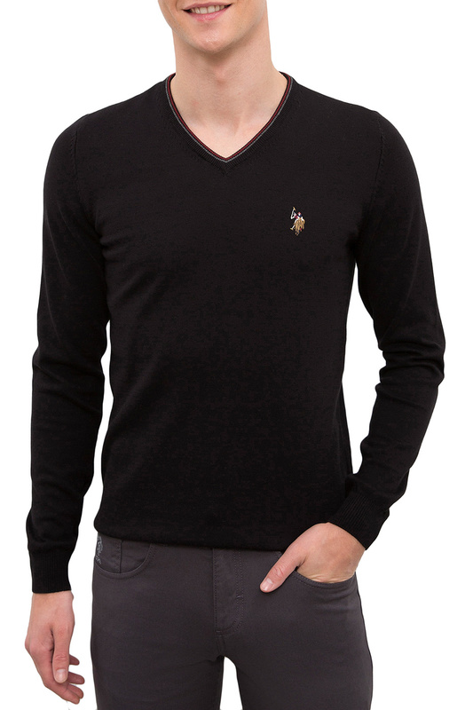 

Пуловер мужской G081SZ0TK0TD03-BSK20 U.S. POLO Assn. черный S, G081SZ0TK0TD03-BSK20