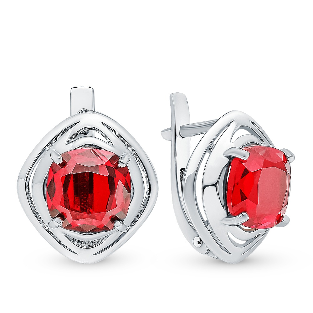

Серьги из серебра 585Gold 702008169, кристалл ювелирный, 702008169