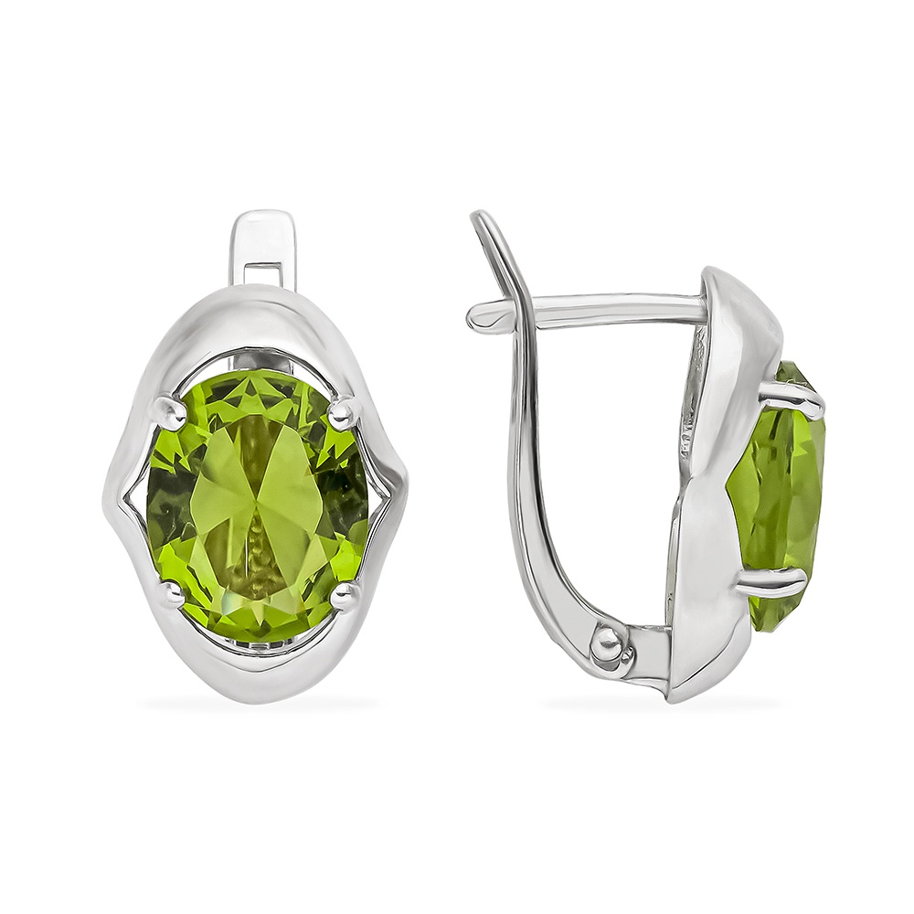 

Серьги из серебра с ювелирным кристаллом 585Gold 702008217, 702008217