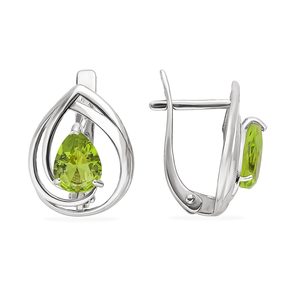 

Серьги из серебра с ювелирным кристаллом 585Gold 702008171, 702008171