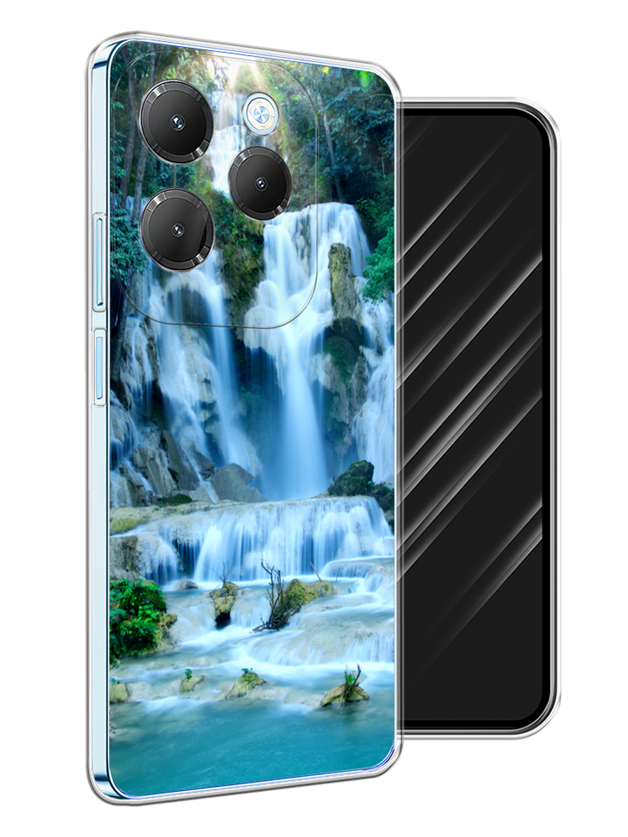 

Чехол Awog на Infinix Hot 40 Pro "Водопад 8", Голубой;зеленый, 3105350-1