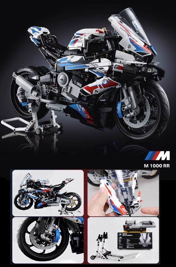 Конструктор Lepin Мотоцикл BMW M 1000 RR, 1920 дет конструктор lepin мотоцикл скутер веспа 125 подвижные элементы 1106 дет le96800