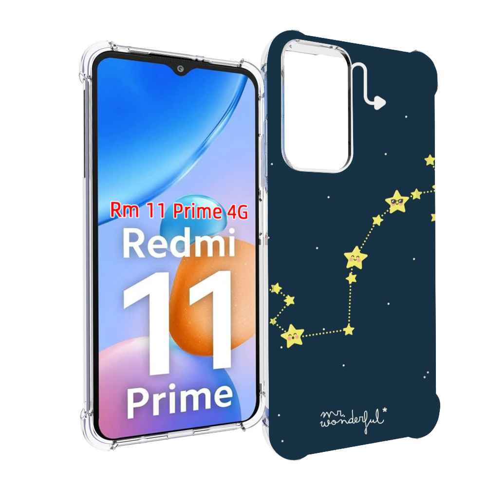 Чехол MyPads знак зодиака скорпион 1 для Xiaomi Redmi 11 Prime 4G