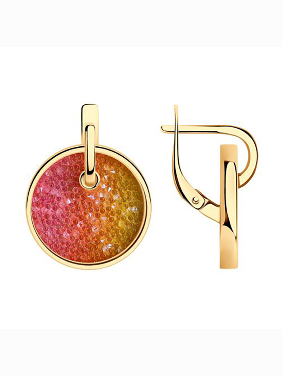

Серьги из серебра 585Gold 702009204, кристалл ювелирный, 702009204