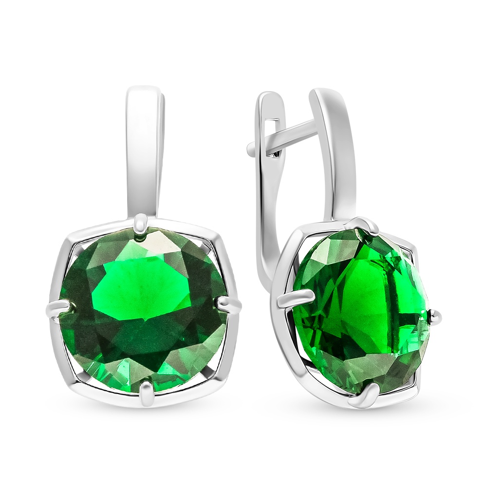 

Серьги из серебра 585Gold 702010201, кристалл ювелирный, 702010201