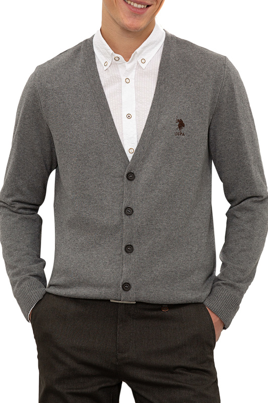 

Кардиган мужской U.S. POLO Assn. G081SZ0TH0HENRICO-SK20 серый L