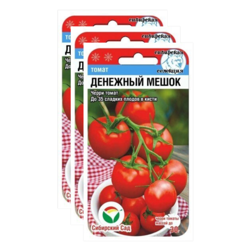 

Семена томат Денежный мешок Сибирский сад 23-02293 3 уп., Томат