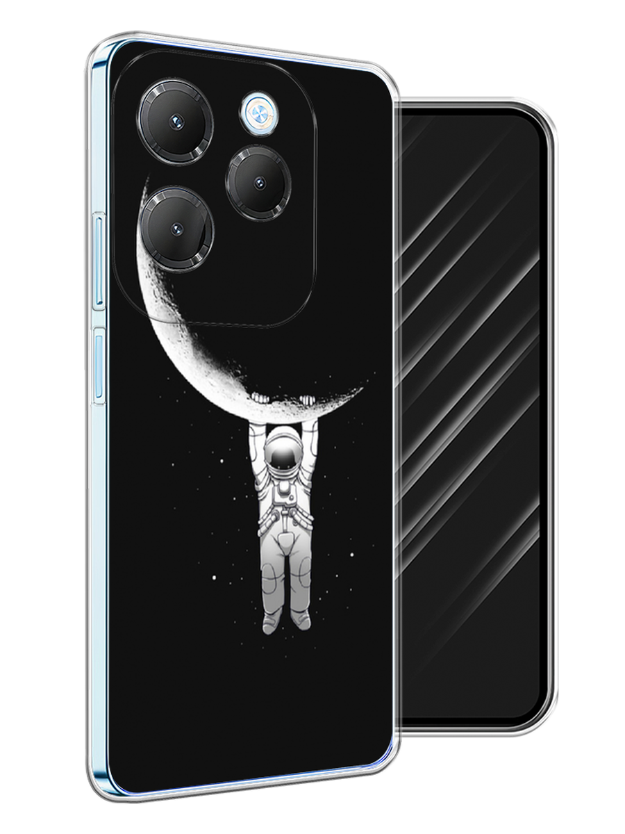 

Чехол Awog на Infinix Hot 40 Pro "Космонавт", Белый;черный, 3105350-1