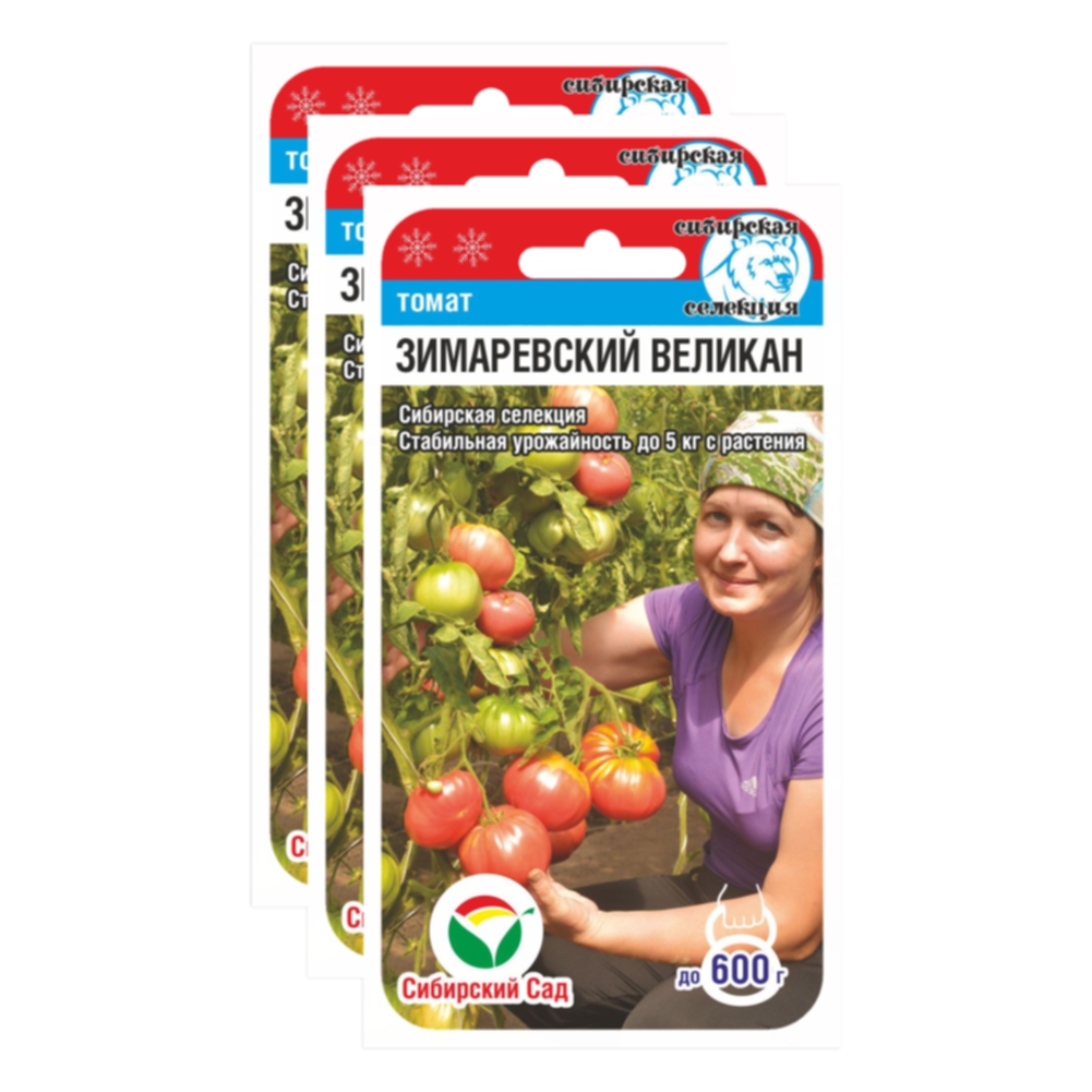 

Семена томат Зимаревский великан Сибирский сад 23-02303 3 уп., Томат
