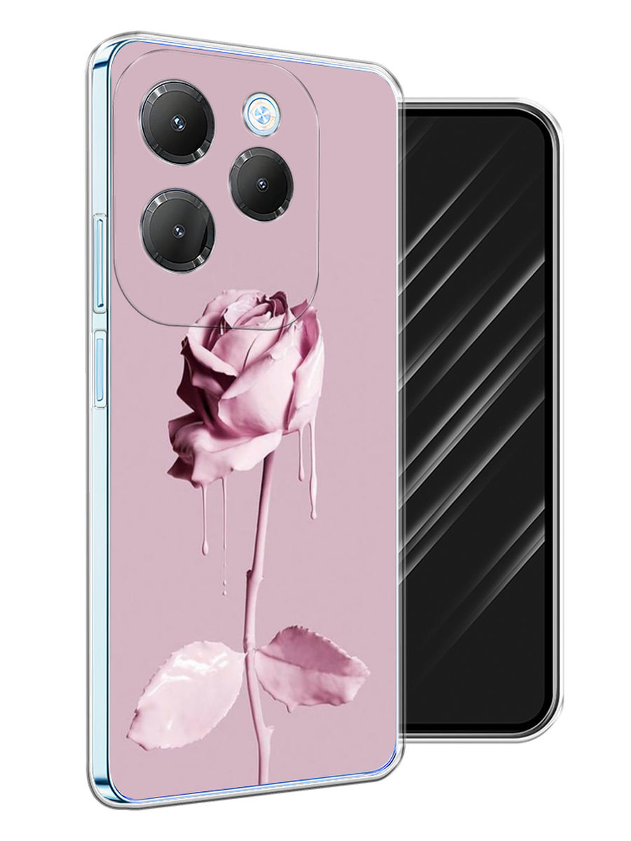 

Чехол Awog на Infinix Hot 40 Pro "Роза в краске", Белый;розовый, 3105350-1