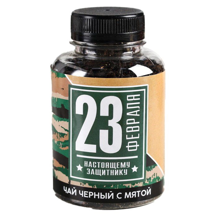 

Чай чёрный «Настоящему защитнику», мята, 50 г.