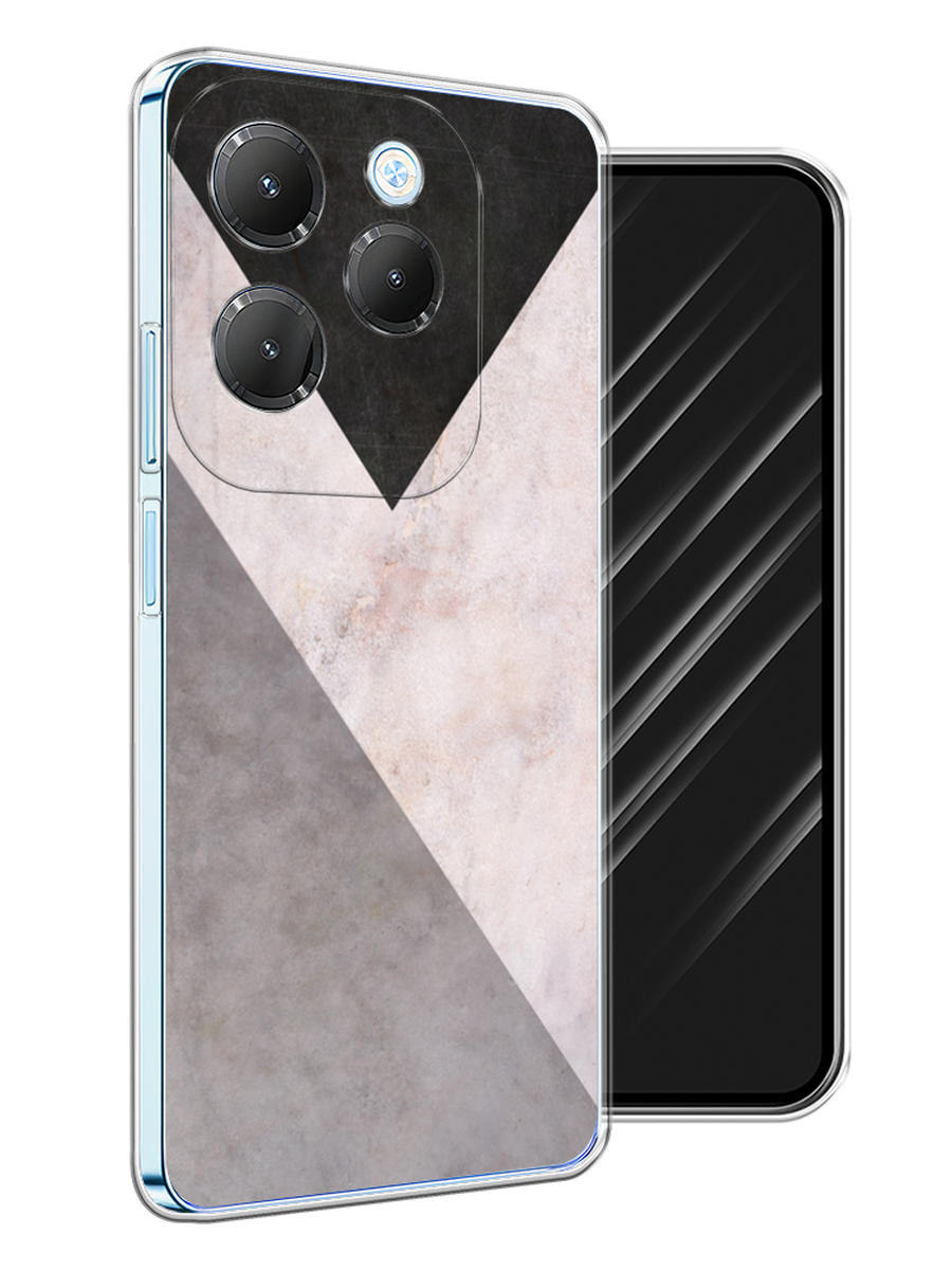 

Чехол Awog на Infinix Hot 40 Pro "Геометричный мрамор", Бежевый, 3105350-1