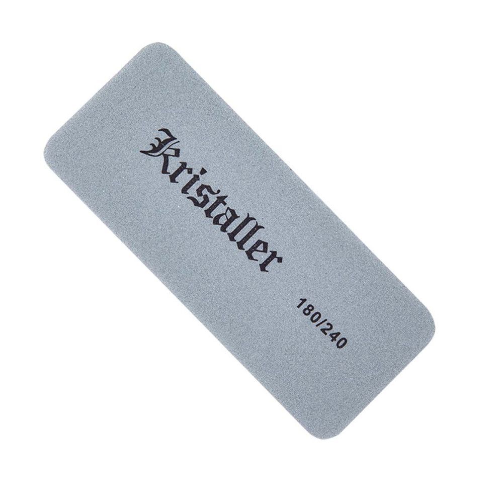 Бафик для ногтей Kristaller прямоугольник 180-240 грит серый 8 шт