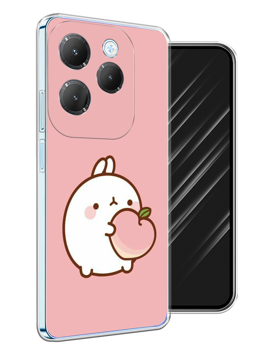 

Чехол Awog на Infinix Hot 40 Pro "Кролик с персиком", Розовый;бежевый, 3105350-1